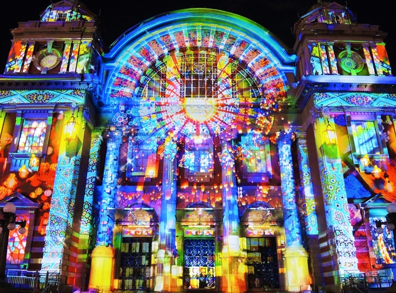 大阪光のルネサンス・プロジェクションマッピング