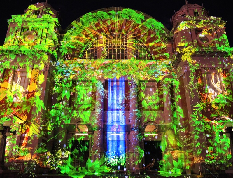 大阪光のルネサンス・プロジェクションマッピング